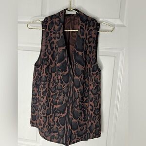 Aritzia Babaton Animal Print Top Sz S